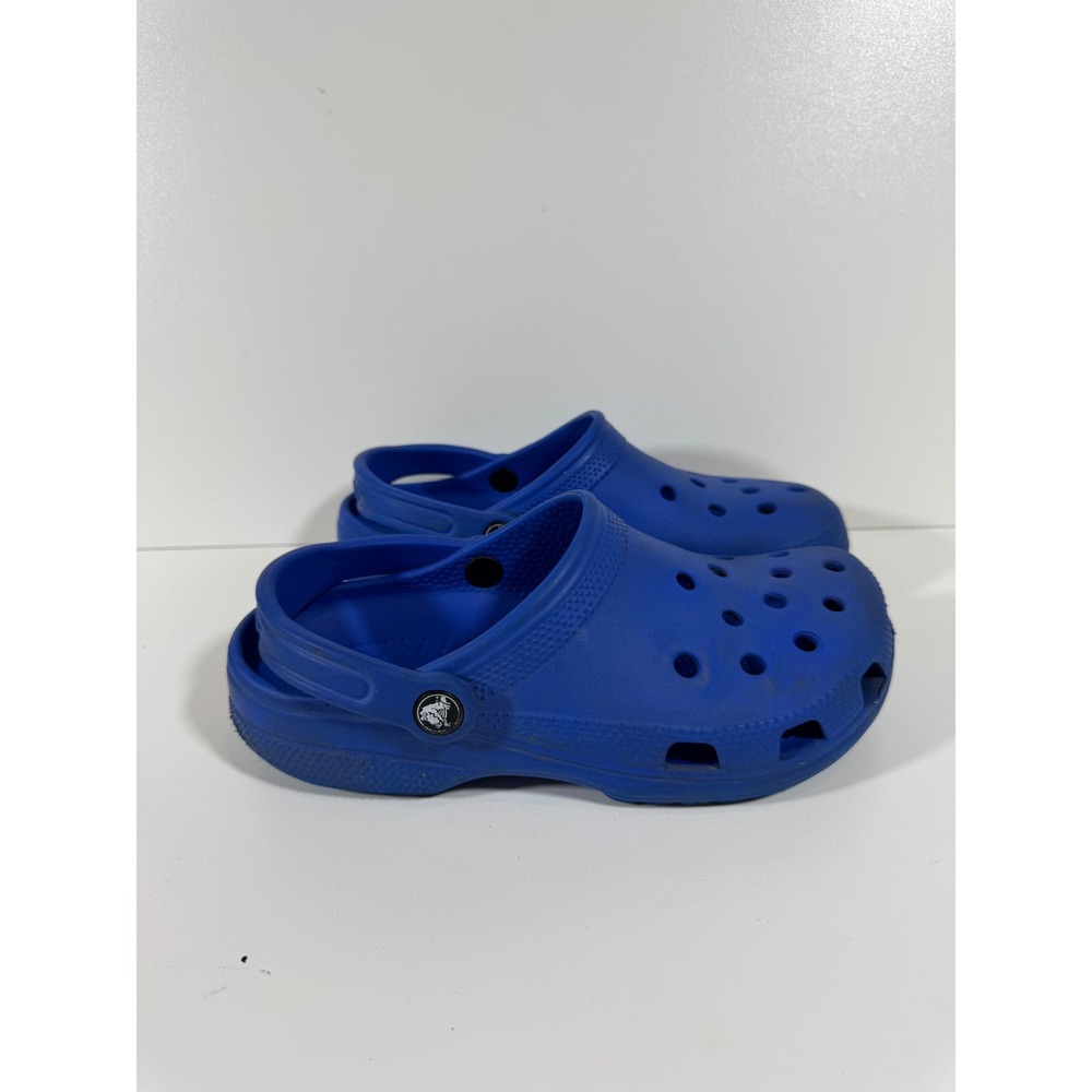 Crocs Classic Clog Blue J 5 Kids Water Shoes Casual Comfort Slip On